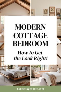 modern cottage bedroom Modern Cottage Interior Bedrooms, Cottage Modern Interior, Cottage Interiors Bedroom, English Cottage Style Bedroom, Modern Cottage Interior Design, Small Cottage Bedroom, Modern Cottage Bedroom, Modern Cottage Interior, Cottage Bedroom Ideas