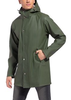 PRICES MAY VARY. Professional Waterproof Breathable - Made with professional water repellent coating, all zippers also conform to the waterproof design. Besides, it also promotes excellent breathability. Therefore, this jacket will keep you dry and warm all day long, no matter rainy, snowy or foggy day. Windproof and Comfortable - lightweight cotton filled can effectively block the body heat and form a perfect windbreak system; The design of the windbreak stand-up collar and hood can protect you Waterproof Solid Color Outerwear With Pockets, Solid Color Waterproof Outerwear With Pockets, Solid Waterproof Hooded Jacket For Rainy Weather, Solid Waterproof Long Sleeve Outerwear, Solid Color Waterproof Long Sleeve Outerwear, Solid Long Sleeve Waterproof Outerwear, Solid Waterproof Raincoat, Utility Winter Raincoat, Weatherproof, Long Sleeve Waterproof Raincoat