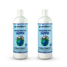 earthbath Pet Eucalyptus & Peppermint Soothing Stress Relief Shampoo - Promotes Relaxation, Aloe Vera, Vitamin E - Leave Your Best Friend's Coat Soft and Refreshingly Clean - 16 fl. oz, Pack of 2 Aloe Vera Vitamin E, Pet Care Tips, Flea And Tick, Pharmacy Gifts