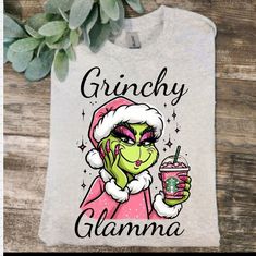 Cute Design ! Custom Made And Will Ship Within A Few Days! On Gildan Unisex Short Sleeve Check Out My Page For More Designs Black Fitted Shirt, Black Cat Humor, Grinch Shirt, Grinch Shirts, Rhinestone Tees, Merry Grinchmas, Stitch Shirt, Merry Christmas Shirts, Cute N Country