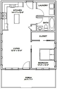 the floor plan for a two bedroom apartment with an attached bathroom and living room area