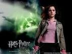 the harry potter movie poster with her hair blowing in the wind