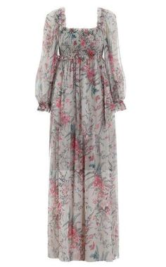 Bayou Shirred Long Dress Zimmermann Designer Resort Wear, Long Dresses Casual Maxi, Resort Wear Dresses, Long Cocktail Dress, Runway Dresses, Dress Cover, Sequin Mini Dress, Clothing Size Chart, The Pretty