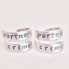 https://www.etsy.com/ca-fr/listing/238822137/partners-in-crime-handcuffs-inside Gifts For Best Friends Wedding, Best Friend Rings, Nail Piercing, Coupons For Boyfriend, Bff Jewelry, Best Boyfriend Gifts, Friend Rings, Edgy Jewelry