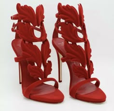 Giuseppe Zanotti Coline Cruel Flocked Leather Sandals Shoes Heels ~ Size 38. Eclipse Twilight, Twilight Wolves, Red Temptation, Zanotti Heels, Cute High Heels, Dr Shoes, Giuseppe Zanotti Heels, High Sandals, Barbie Shoes