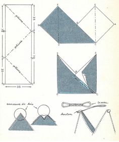 the instructions for how to make an origami bird