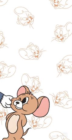 an image of a cartoon mouse and cat