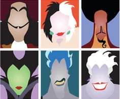 six different color variations of male characters in the style of cartoon faces, with hair and makeup