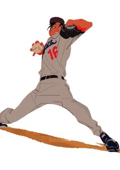 a baseball player is throwing the ball