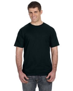 Lightweight T-Shirt - BLACK - S | Gildan Softstyle Lightweight T-Shirt in Black Size Small | combed ring spun cotton A Wholesale Shirts, Fashion Fits, Basic Outfits, Neon Colors, T-shirt Polos, Workout Tee, Sleeve Cotton, Cotton Shorts, Men Short Sleeve