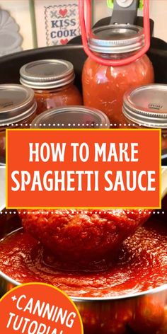 how to make spaghetti sauce with canning tips and instructions in this video you will learn how to make spaghetti sauce