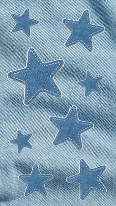 blue jeans with silver stars on them