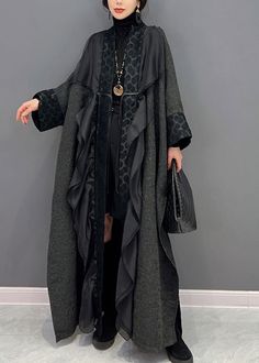 Long Winter Coats, Coat Winter, Wool Blend Coat, Fantasy Clothing, Fantasy Fashion, Character Outfits, Versatile Style, Costume Design, Long Coat