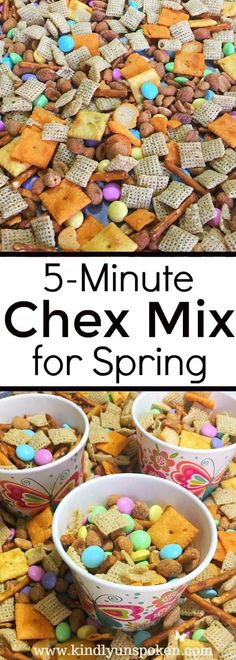 the 5 minute chex mix for spring