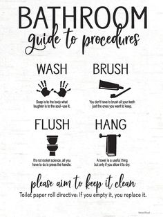 Sometimes people get it wrong, so having this handy set of rules available is helpful. This piece adds some personality and fun to your bathroom space. Bathroom Guide by lettered & lined is produced with printing that covers the entirety of the canvas for a sleek and stylish museum-quality look. Our framed prints are made by expert craftsmen who strive to make each canvas the masterpiece that your home deserves. Each of our framed canvas art prints is hand-crafted and made-to-order to give it a Homemade Canvas, Space Bathroom, Rainbow Peace, Kitchen Canvas, Circle Canvas, Kitchen Rules, Prayer Changes Things, Bless The Food, Bath Bathroom