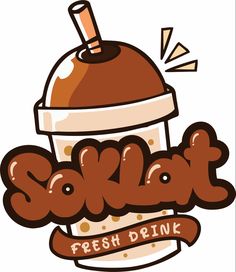 an illustration of a soft drink with the word sowhat on it