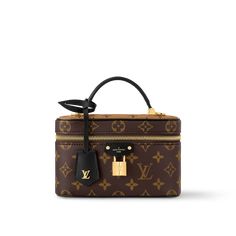 LOUIS VUITTON® - Vanity Chain Pouch - Monogram Monogram Reverse Louis Vuitton Vanity, Louie Vuitton, Micro Bags, Reverse Canvas, Vanity Bag, Fancy Bags, Vanity Case, Best Wallet, Louis Vuitton Pochette