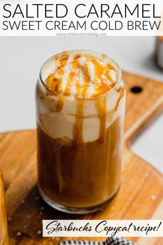 salted caramel sweet cream cold brew