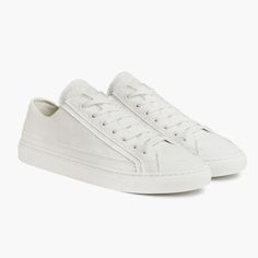 A Comfortable Women's Low Top Canvas Sneaker Made With 100% Sustainable Materials. Featuring Off-White Stonewashed Cotton Canvas Uppers and True Stitch Construction For A Lightweight Feel. Shop Now For Free Shipping & Returns! Casual Shoes For Men With Jeans White, Cheap White Men's Sneakers, Luxury White Men's Sneakers, Cheap White Men's Canvas Shoes, Sneak Attack, Nothing New, Mens High Tops, Black High Tops, Recycled Rubber