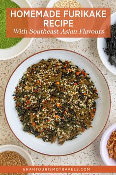 Furikake Recipe How To Make, Asian Spice Mix, Furikake Seasoning Recipe, Homemade Furikake, Furikake Recipe, Japanese Seasoning, Staple Foods, Rice Seasoning, Asian Seasoning