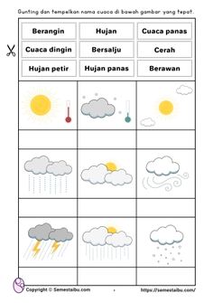 weather and climate worksheet for kids to practice their english speaking skills in the classroom