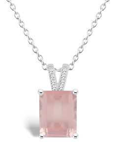 in stock Macy's Pink Jewelry For Anniversary, Macy's Pink Jewelry For Wedding, Macy's Pink Wedding Jewelry, Macy's Gemstone Necklace Gift, Macy's Gemstone Necklace For Gift, Macy's Gemstone Necklaces As Gifts, Women Rising, Statement Pendant, Sparkle Diamonds