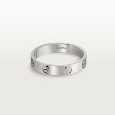 CRB4085100 - LOVE wedding band - White gold - Cartier Cartier Band, Cartier Wedding Bands, Cartier Love Wedding Band, Cartier Love Ring, Cartier Men, Bracelet Love, White Gold Wedding Bands, Cartier Love, White Gold Band