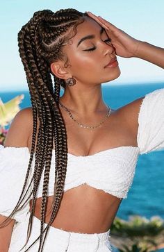 Cornrow Ponytail, Black Wedding Hairstyles, African Hair Braiding Styles, Braided Cornrow Hairstyles, Senegalese Twist, Girls Hairstyles Braids, Cornrows Braids, African Braids Hairstyles