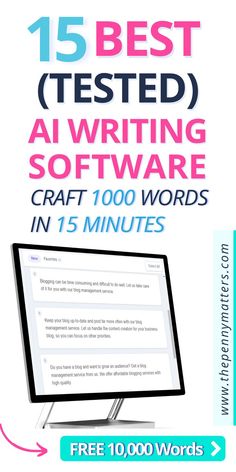 Unlock the 15 top AI writing tools to turbocharge your SEO and marketing content with expert analysis and unparalleled support.. #makemoney #marketing #affiliatemarketing Write Articles, Writing Software, Content Creation Tools, Marketing Content, Article Writing, Content Writing, Writing Tools, Business Tools, Business Blog