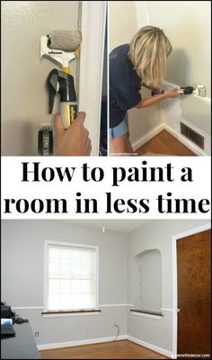 how to paint a room in less time