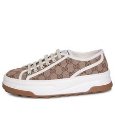 (WMNS) Gucci GG Sneaker 'Interlocking G - Beige' 746766-20Q20-9745 Luxury Gucci Beige Sneakers, Luxury Beige Gucci Sneakers, Fashion Performance, Stylish Sneakers, Perfect Pair, Your Perfect, Gucci, Sneakers, Quick Saves