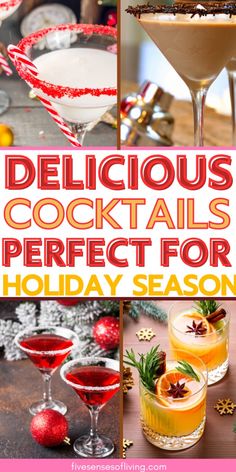 delicious cocktails perfect for holiday season