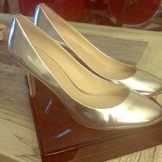 Beautiful Silver Shoes. Size 11 Excellent Used Condition. Worn Once. No Box. Rounded Toe. Coach Heels With Medium Width And Round Toe, Classic Coach Closed Toe Heels, Classic Coach Closed-toe Heels, Size 11 Heels, Silver Shoes, Coach Shoes, Shoes Women Heels, Shoes Heels, Women Shoes