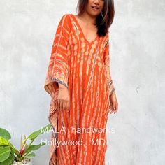 A-201 Black Kaftan Eco printed fabric Original design | Etsy Orange Long Sleeve Bohemian Kaftan, Traditional Orange Maxi Kaftan, Traditional Orange Maxi Dress For Vacation, Orange Tunic Kaftan For Festivals, Traditional Orange Free Size Kaftan, Free Size Orange Tunic Kaftan, Orange Long Sleeve Kaftan For The Beach, Orange Long Kaftan For Beach Cover-up, Orange Long Kaftan For Beach