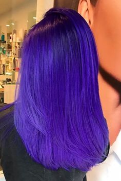 Electric Blue Hair, Bright Purple Hair, Fantasy Make-up, Blue Ombre Hair, Semi Permanent Hair Dye, Beautiful Hair Color, Hair Color Purple, Pretty Hair Color, Short Hair Color