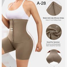 Brand New With Tags Size Xl Summer Workout Shapewear Bottoms, High-waist High-stretch Summer Shapewear, High Waist Summer Shapewear, Summer High Waist Shapewear, Shapewear Shorts, Vintage Chanel Handbags, White Halter Maxi Dress, Maxi Gowns, Nude Color