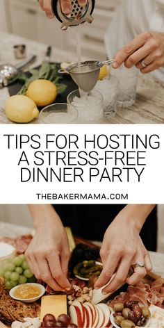 Easy Make Ahead Dinner Party Menu Ideas, Dinner Party Hosting Tips, Hosting Sunday Dinner, Easy Dinner Ideas For Guests, Dinners For Hosting Guests, What To Make For A Dinner Party, How To Plan A Dinner Party, Lunch Ideas For Hosting