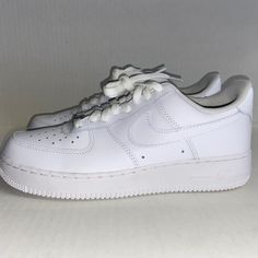 Nike Air Force 1 '07 Triple White Womens Shoes Dd8959-100 Size New Classic White Low-top Nike Air Force 1, Classic Nike Air Force 1 Low-top Synthetic, Nike Air Force 1 Synthetic With Laces, Casual Nike Air Force 1 Lace-up Sneakers, Casual Nike Air Force 1 Low-top With White Sole, Nike Air Force 1 White Lace-up, White Nike Air Force 1 Lace-up, Classic Nike Air Force 1 Synthetic Lace-up, Casual Nike Air Force 1 Low-top Synthetic