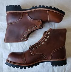 Super Rare 1st. Red Wing x Brooks Brothers 4556 Heritage Iron Ranger Boots 12D | eBay Iron Ranger Boots, Ranger Boots, Red Wing Iron Ranger, Iron Ranger, Wing Shoes, Red Wing Shoes, Work Boot, Red Wing, Cool Boots