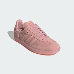 adidas Samba OG Shoes - Pink | Free Shipping with adiClub | adidas US Mauve Outfit, Adidas Samba Outfits, Samba Outfits, Samba Og Shoes, Adidas Samba Outfit, Samba Outfit, Adidas Sambas, Lock Logo, Adidas Samba Og