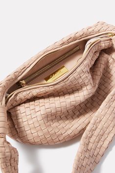 CLEOBELLA Dylan Woven Crossbody | EVEREVE Sustainable Fabrics, Handmade Clothes, The Body, Everyday Essentials Products, Cool Style, Zip Pockets, Style Inspiration, Zipper, Leather