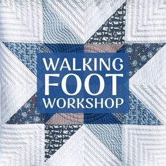 Mega Star Walking Foot Quilting Workshop Free Motion Quilt Designs For Squares, Quilting Projects Free Patterns, Quilting With A Regular Sewing Machine, Walking Foot Quilting Designs Simple, Straight Line Quilting Designs, Pinwheel Star Quilt, Easy Free Motion Quilting Designs, Quilt Tricks, Straight Stitch Quilting