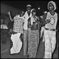 black and white photograph of people dancing