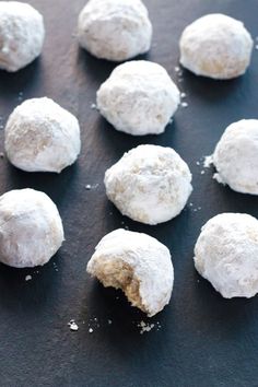 doughnuts on a baking sheet ready to be made into appetizers or desserts