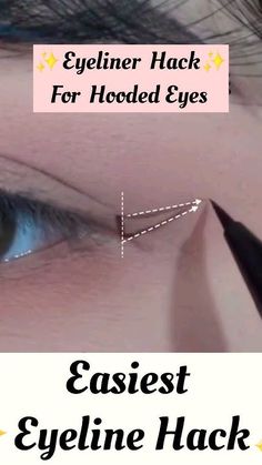 Cat Eyeliner Hooded Eyes, Very Hooded Eyes Eyeliner, Eyeliner For Very Hooded Eyes, Winged Eyeliner Tutorial For Hooded Eyes, Liquid Eyeliner For Hooded Eyes, Eyeliner Hacks Hooded Eyes, Eyelid Tape Hooded Eyes, Hooded Downturned Eye Makeup, Cat Eye Makeup Hooded Eyes