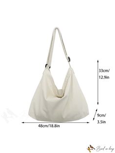 BirdinBag - Stylish Canvas Crossbody Bag: Spacious, Lightweight, and Perfect for Students, Outdoor Adventures, and Commuting Canvas Crossbody Bag, Word Wrap, Shoulder Tote Bag, Bag Bag, Shoulder Tote, White Patterns, Outdoor Adventures, Womens Tote Bags, Outdoors Adventure