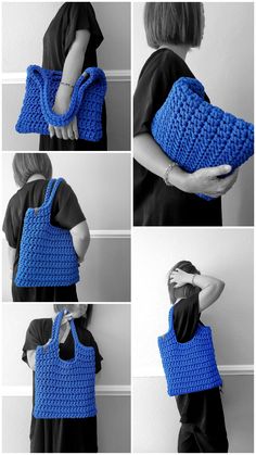 Handmade by MaMisso Blue Rectangular Shoulder Bag, Blue Rectangular Crochet Bag, Blue Crochet Tote Bag For Shopping, Blue Crochet Shoulder Bag For Shopping, Blue Crochet Satchel Bag For Daily Use, Eco-friendly Blue Shoulder Bag For Market, Blue Rectangular Crochet Travel Bag, Blue Rectangular Crochet Bag For Shopping, Blue Everyday Crochet Shoulder Bag