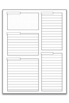 a blank paper with lines on it