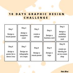 the 10 days graphic design challenge is here to help you plan for your next project