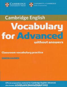 cambridge english vocabular for advanced students without answers